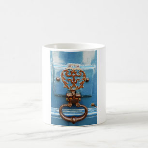 Paris door coffee mug