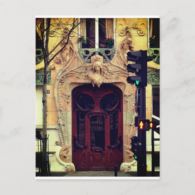 Paris Door Postcard (Front)
