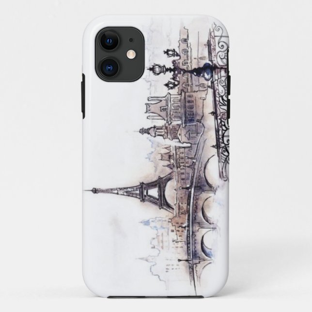Paris drawing Case-Mate iPhone case (Back)