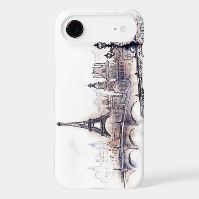 Paris drawing Case-Mate iPhone case (Back)
