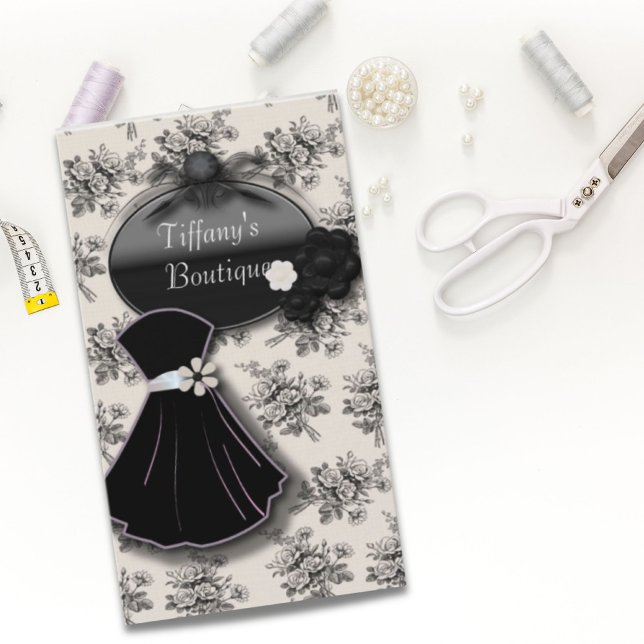 Paris Dressmaker Tailor Dress Fashion Boutique Business Card (Paris Dressmaker Tailor Dress Fashion Boutique Business Card)