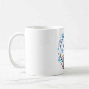 Paris Eiffel Snow Globe Christmas Art Coffee Mug