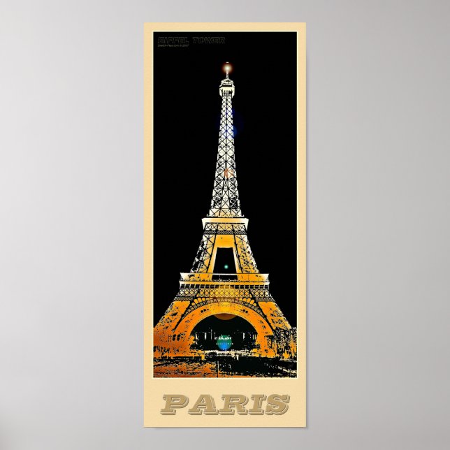 Paris Eiffel Tower - 01 - Travel Poster (Front)