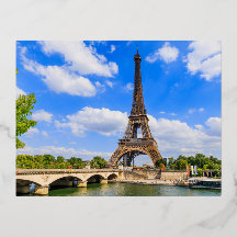 Paris, Eiffel Tower and river Seine, France.