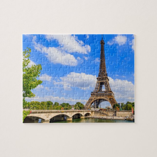 Paris, Eiffel Tower and river Seine, France. Jigsaw Puzzle (Horizontal)