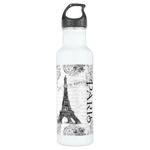Paris Eiffel Tower and Scrolls 710 Ml Water Bottle