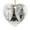 Paris Eiffel Tower Black & White Scene