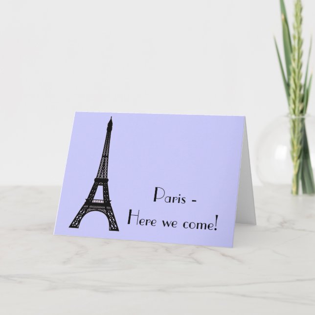 Paris Eiffel Tower Card (Front)