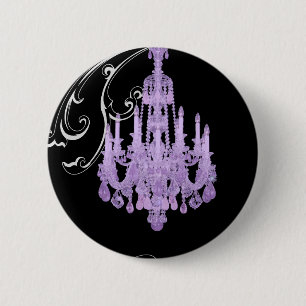 Paris Eiffel Tower Chandelier vintage wedding 6 Cm Round Badge