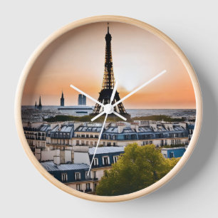 Paris Eiffel Tower Clock