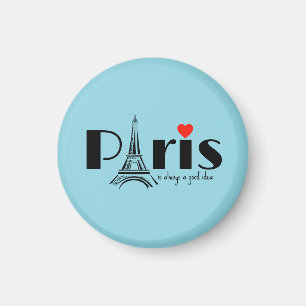 Paris Eiffel Tower Design Magnet