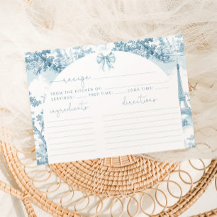 Paris Eiffel tower Dusty blue Bridal shower recipe