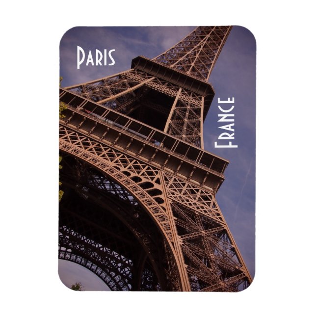 Paris Eiffel Tower Famous Landmark Photo Magnet (Vertical)