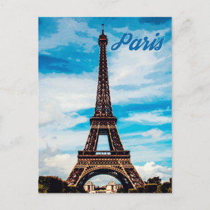 Paris, Eiffel Tower, France Postcard