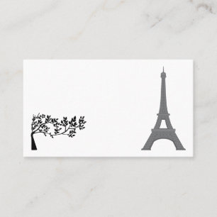 Paris Eiffel Tower France Tourist Holiday Trip Business Card
