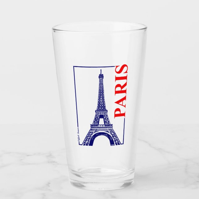 Paris-Eiffel Tower Glass (Front)