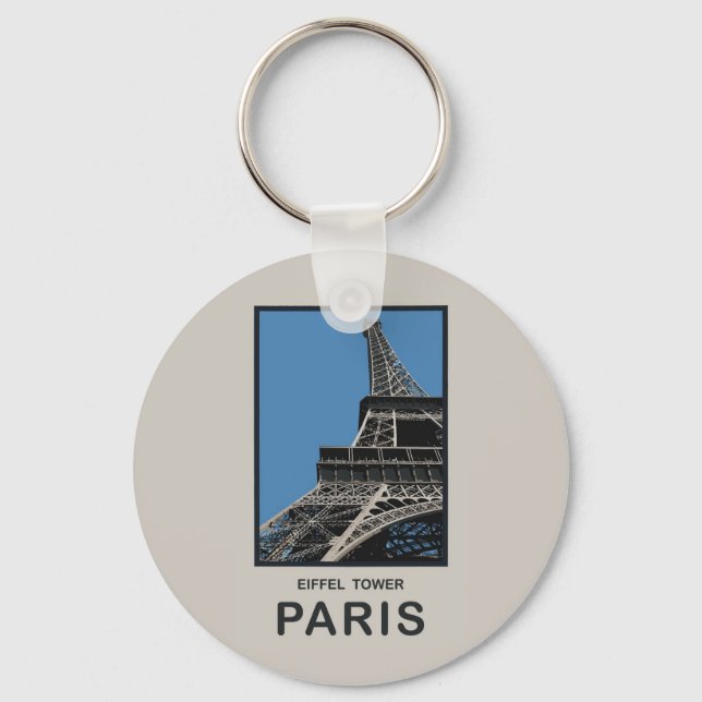 Paris Eiffel Tower Key Ring (Front)