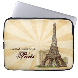 Paris Eiffel Tower Laptop Sleeve