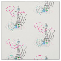 Paris, Eiffel Tower, Letter, Stamp Pattern, 
