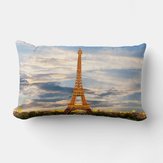 Paris / Eiffel tower Lumbar Cushion (Front)