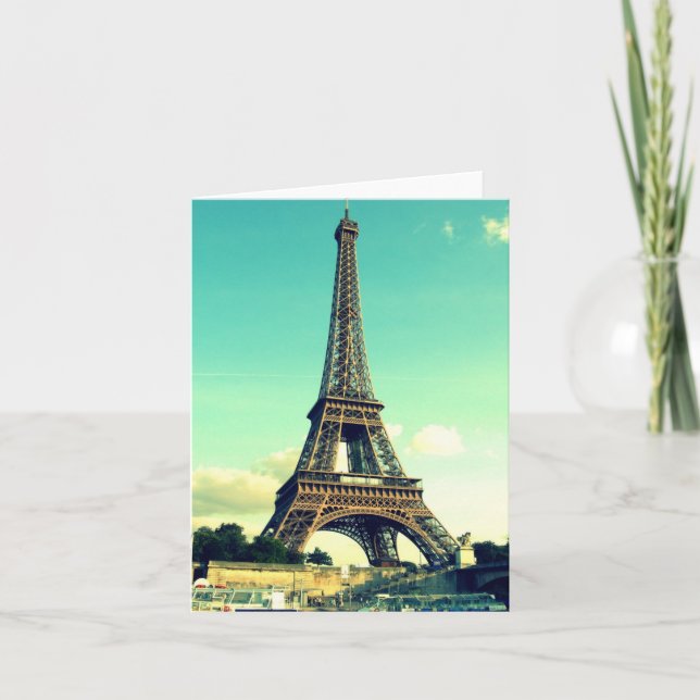 Paris / Eiffel Tower Notecard (blank) (Front)