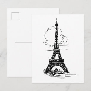 Paris Eiffel Tower Postcard
