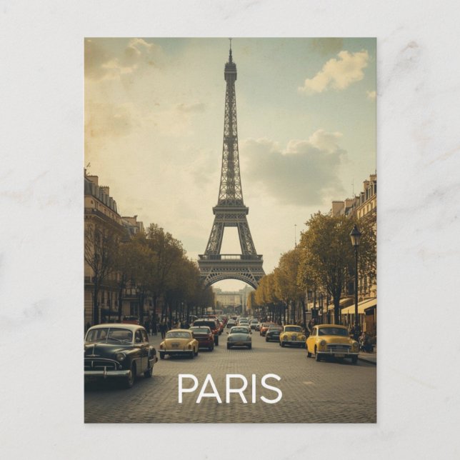 Paris Eiffel Tower Postcard (Front)