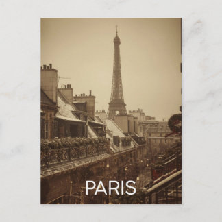 Paris Eiffel Tower Postcard