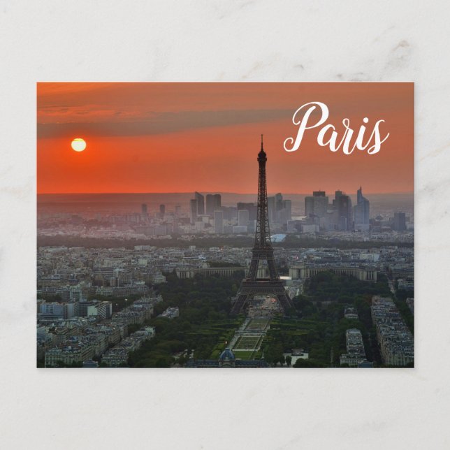 Paris Eiffel Tower Postcard (Front)