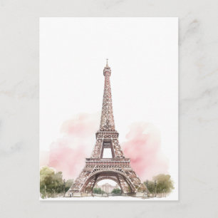 Paris Eiffel Tower Postcard