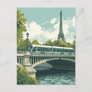 Paris Eiffel Tower Postcard