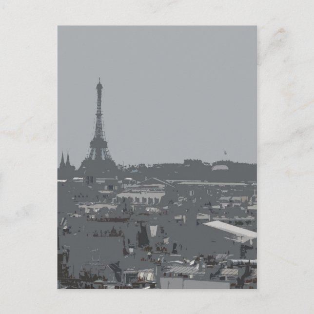 Paris Eiffel Tower Postcard (Front)