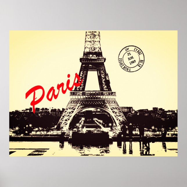 Paris Eiffel tower  Poster (Front)