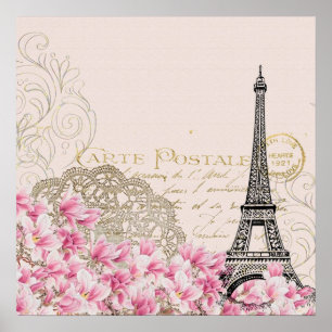 Paris Eiffel Tower Poster