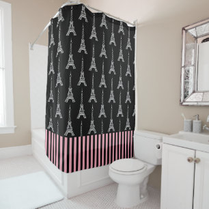 Paris Eiffel Tower Shower Curtain 