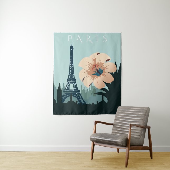 Paris Eiffel Tower Tapestry (In Situ)