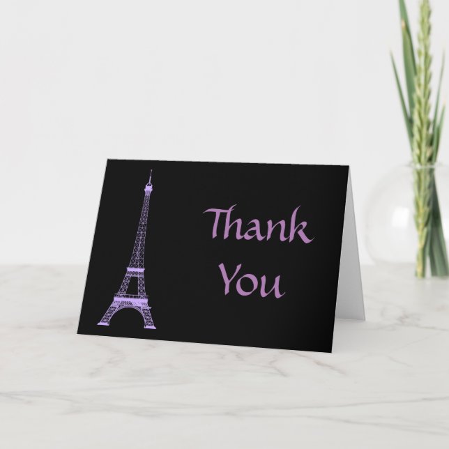 Paris Eiffel Tower Thank You (Front)