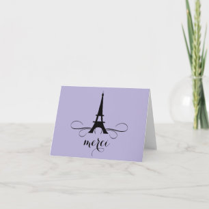 Paris Eiffel Tower Thank You Note card