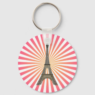 Paris: Eiffel Tower: Vector Drawing: Keychain