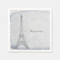Paris Eiffel Tower Vintage Wedding Elegant Chic