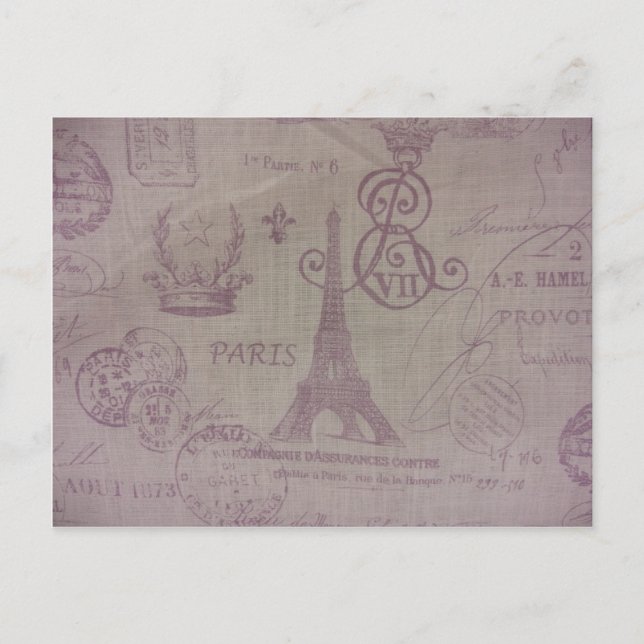 Paris -- Eiffle Tower Postcard (Front)