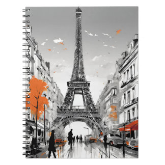 Paris Elegance Notebook – Eiffel Tower Cityscape