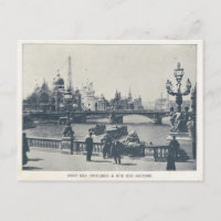 Paris Expo 1900, Pont des invalides et Rue des nat