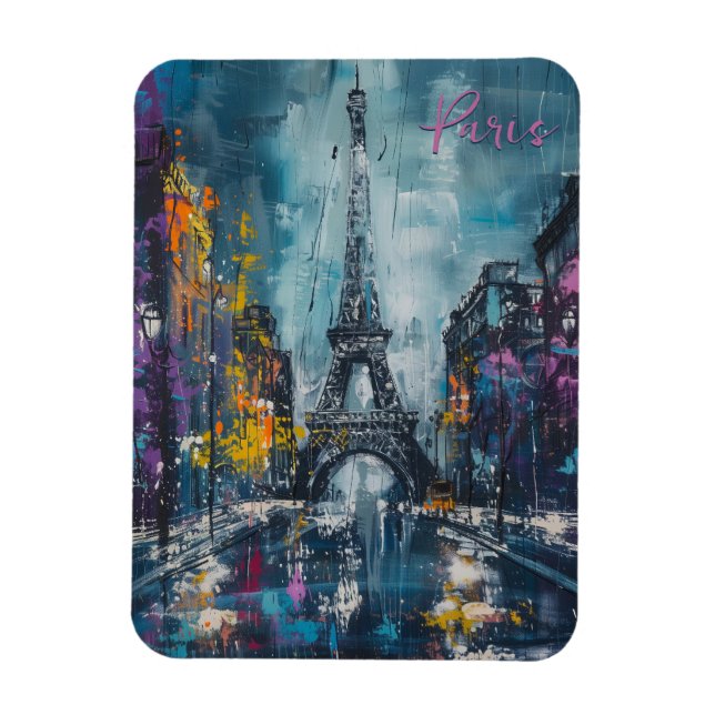 Paris Fashion Night Magnet (Vertical)