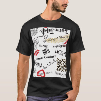 Paris fashion: vintage glamour pattern. T-Shirt
