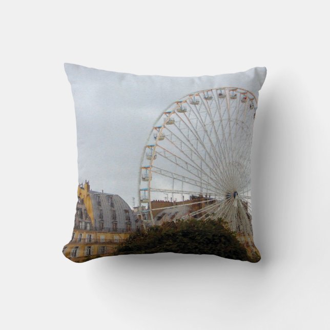Paris Ferris Wheel Pillow (Front)