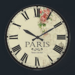 Paris Flower Market Clock<br><div class="desc">Colorful and unique - a one-of-a-kind wall clock for any room of your home.  The perfect addition to make a statement or add a ‘pop of pizzazz’ to your room or work area.</div>