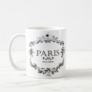 Paris flower market coffee mug