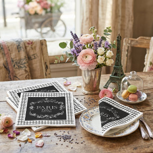 Paris flower market napkins