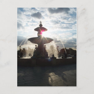 Paris Fountain Postcard